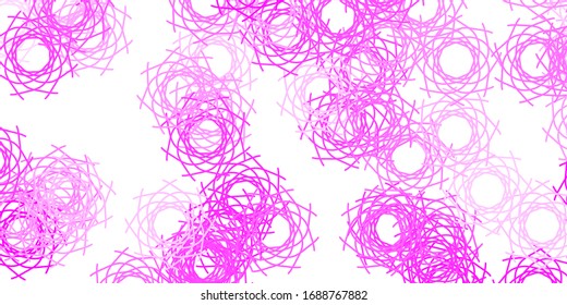 Light Pink vector backdrop with chaotic shapes. Colorful abstract forms with gradient in simple style. Modern design for your ads.