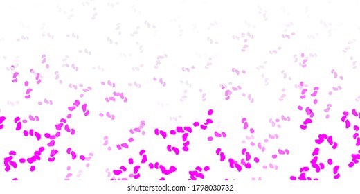 Light pink vector backdrop with chaotic shapes. Colorful abstract forms with gradient in simple style. Smart design for your business.