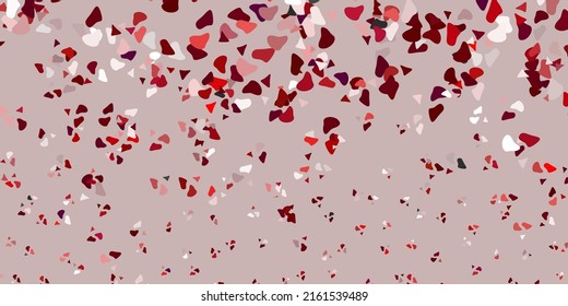Light pink vector backdrop with chaotic shapes. Modern abstract illustration with gradient random forms. Modern design for your ads.