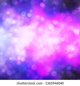 Light Pink vector backdrop with circles. Illustration with set of shining colorful abstract spheres. Pattern for websites, landing pages.