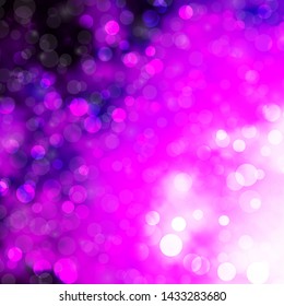 Light Pink vector backdrop with circles. Abstract decorative design in gradient style with bubbles. Pattern for booklets, leaflets.