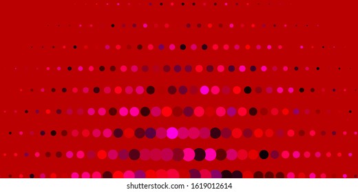 Light Pink vector backdrop with circles. Abstract decorative design in gradient style with bubbles. New template for your brand book.