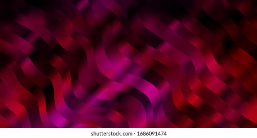 Light Pink vector backdrop with circular arc. Colorful geometric sample with gradient curves.  Pattern for websites, landing pages.