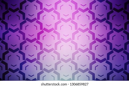 Light Pink vector backdrop with curved lines. Glitter abstract illustration with wry lines. Template for cell phone screens.