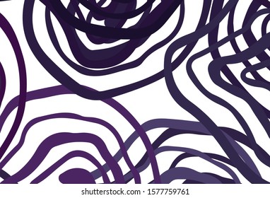 Light Pink vector backdrop with curved lines. Colorful geometric sample with gradient lines.  A completely new design for your business.