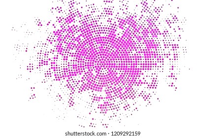 Light Pink vector backdrop with dots. Blurred bubbles on abstract background with colorful gradient. Pattern of water, rain drops.