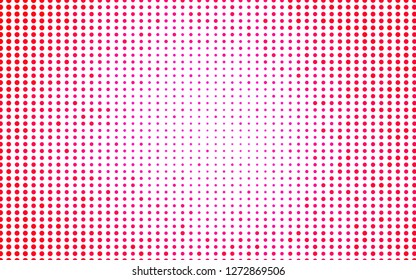 Light Pink vector backdrop with dots. Modern abstract illustration with colorful water drops. Design for posters, banners.