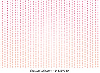 Light Pink vector backdrop with dots. Beautiful colored illustration with blurred circles in nature style. Pattern for ads, leaflets.