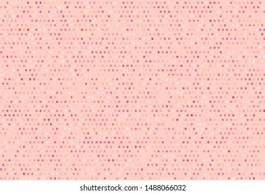 Light Pink vector backdrop with dots. Beautiful colored illustration with blurred circles in nature style. Pattern for textures of wallpapers.