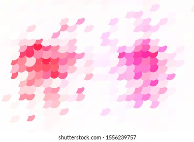 Light Pink vector backdrop with dots. Blurred bubbles on abstract background with colorful gradient. Pattern for futuristic ad, booklets.