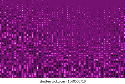 Light Pink vector backdrop with dots. Illustration with set of shining colorful abstract circles. Design for posters, banners.