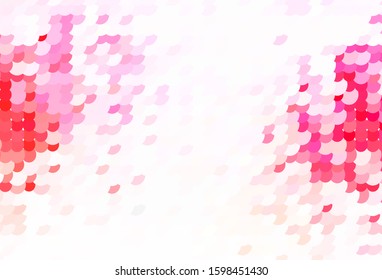 Light Pink vector backdrop with dots. Blurred bubbles on abstract background with colorful gradient. Design for your business advert.