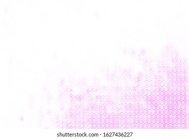 Light Pink vector backdrop with dots. Blurred bubbles on abstract background with colorful gradient. Design for your business advert.