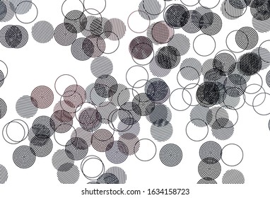 Light Pink vector backdrop with dots. Abstract illustration with colored bubbles in nature style. Pattern for textures of wallpapers.