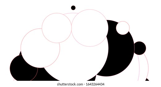 Light Pink vector backdrop with dots. Abstract illustration with colorful spots in nature style. Design for posters, banners.