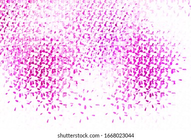 Light Pink vector backdrop with dots. Blurred bubbles on abstract background with colorful gradient. Design for your business advert.