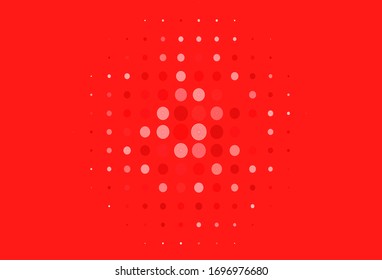 Light Pink vector backdrop with dots. Modern abstract illustration with colorful water drops. Pattern for ads, leaflets.