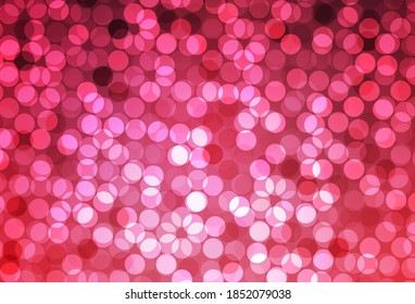 Light Pink vector backdrop with dots. Blurred decorative design in abstract style with bubbles. New template for your brand book.
