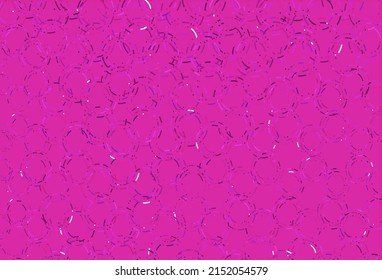 Light pink vector backdrop with dots. Blurred decorative design in abstract style with bubbles. Pattern of water, rain drops.