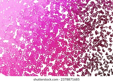 Light Pink vector backdrop with dots. Beautiful colored illustration with blurred circles in nature style. Design for business adverts.