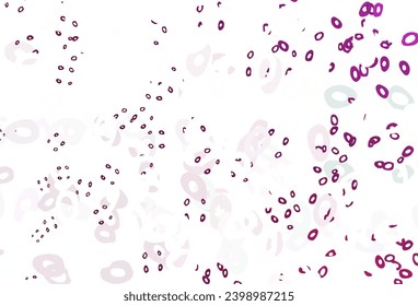 Light Pink vector backdrop with dots. Modern abstract illustration with colorful water drops. Pattern for beautiful websites.