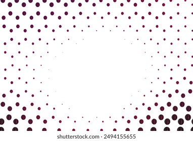 Light pink vector backdrop with dots. Illustration with set of shining colorful abstract circles. Design for posters, banners.