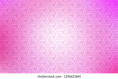 Light Pink vector backdrop with lines, triangles. Illustration with set of colorful triangles. Best design for your ad, poster, banner.