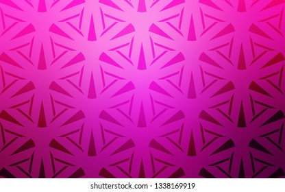 Light Pink vector backdrop with lines, triangles. Modern abstract illustration with colorful triangles. Best design for poster, banner.