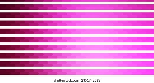 Light Pink vector backdrop with lines. Gradient illustration with straight lines in abstract style. Pattern for websites, landing pages.