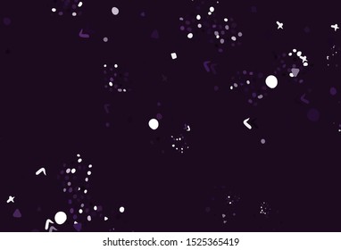 Light Pink vector backdrop with memphis shapes. Modern abstract illustration with colorful random forms. Modern design for your business card.