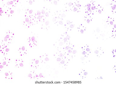 Light Pink vector backdrop with memphis shapes. Colorful chaotic forms with gradient in modern style. Simple design for your web site.