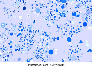 Light Pink vector backdrop with memphis shapes. Modern abstract illustration with colorful random forms. Background for a cell phone.