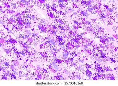 Light Pink vector backdrop with memphis shapes. Simple colorful illustration with abstract gradient shapes. Elegant design for wallpapers.