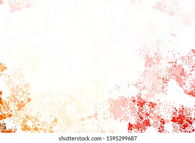 Light Pink vector backdrop with memphis shapes. Modern abstract illustration with colorful random forms. Elegant design for wallpapers.