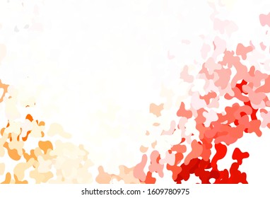 Light Pink vector backdrop with memphis shapes. Simple colorful illustration with abstract gradient shapes. Background for a cell phone.