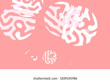 Light Pink vector backdrop with memphis shapes. Colorful chaotic forms with gradient in modern style. Best smart design for your business.