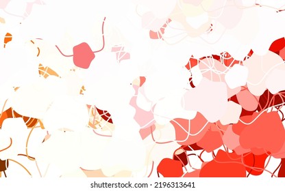 Light Pink vector backdrop with memphis shapes. Illustration with colorful gradient shapes in abstract style. Best smart design for your business.