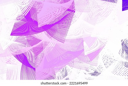 Light Pink vector backdrop with memphis shapes. Colorful chaotic forms with gradient in modern style. Modern design for your business card.