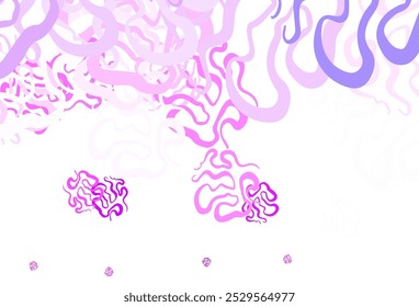 Light Pink vector backdrop with memphis shapes. Decorative design in abstract style with random forms. Simple design for your web site.