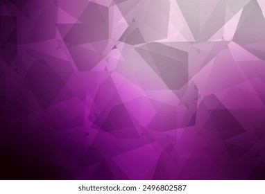 Light Pink vector backdrop with polygonal shapes. Modern abstract illustration with colorful random forms. Simple design for your web site.