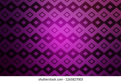 Light Pink vector backdrop with rhombus. Glitter abstract illustration with rectangular shapes. Best design for your ad, poster, banner.