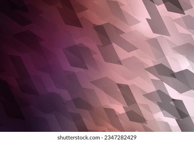 Fondo vector claro rosa con rhombus. Ilustración abstracta brillante con formas rectangulares. Plantilla moderna para su página de inicio.
