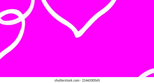 Light Pink vector backdrop with sweet hearts. Glitter abstract illustration with colorful hearts in romantic style. Template for Valentine's greeting postcards.