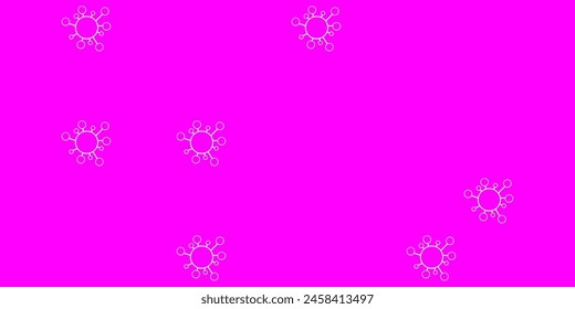 Light pink vector backdrop with virus symbols. Colorful  gradient illness symbols in simple abstract style. Simple drawing against danger fever.