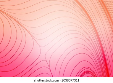 Light Pink vector backdrop with wry lines. Glitter abstract illustration with wry lines. Best design for your business.