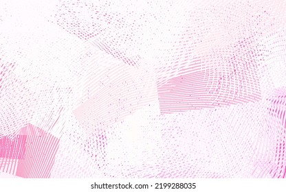 Light Pink vector backdrop with wry lines. A completely new colorful illustration in simple style. Brand new design for your ad.