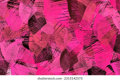 Light Pink vector backdrop with wry lines. An elegant bright illustration with gradient lines. Pattern for your business design.