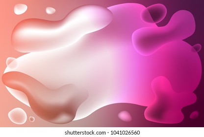 Light Pink vector background with abstract circles. Colorful abstract illustration with gradient lines. Memphis style for your business design.