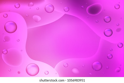 Light Pink vector background with abstract circles. Creative geometric illustration in memphis style with gradient. New composition for your brand book.