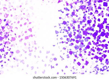 Light Pink vector background with abstract shapes. Decorative design in abstract style with random forms. Modern design for your business card.